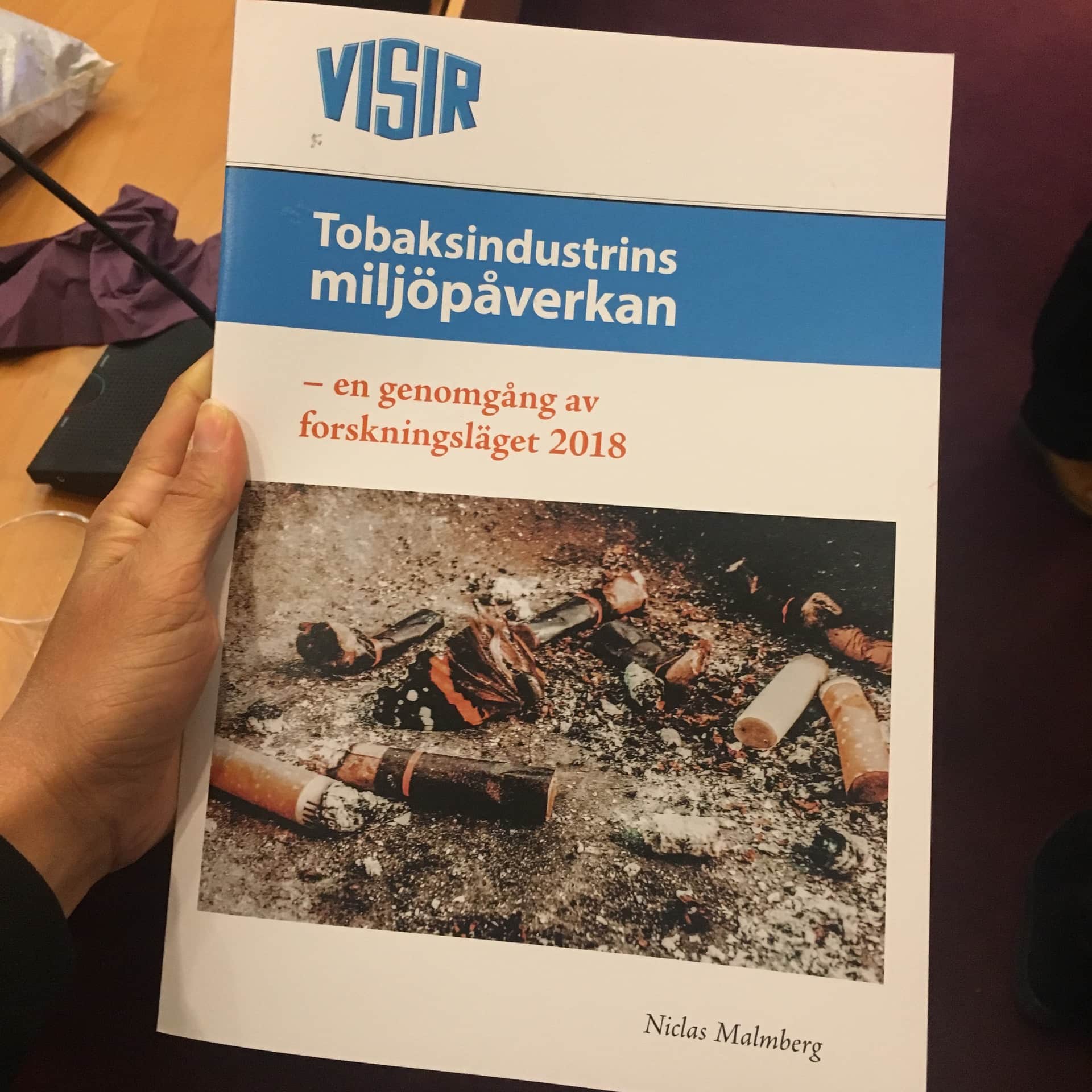 Rapport: Tobaksindustrins miljöpåverkan