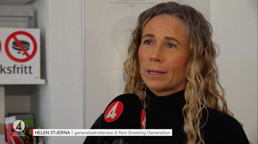 TV4 rapporterar om det ökande bruket av vitt snus bland unga