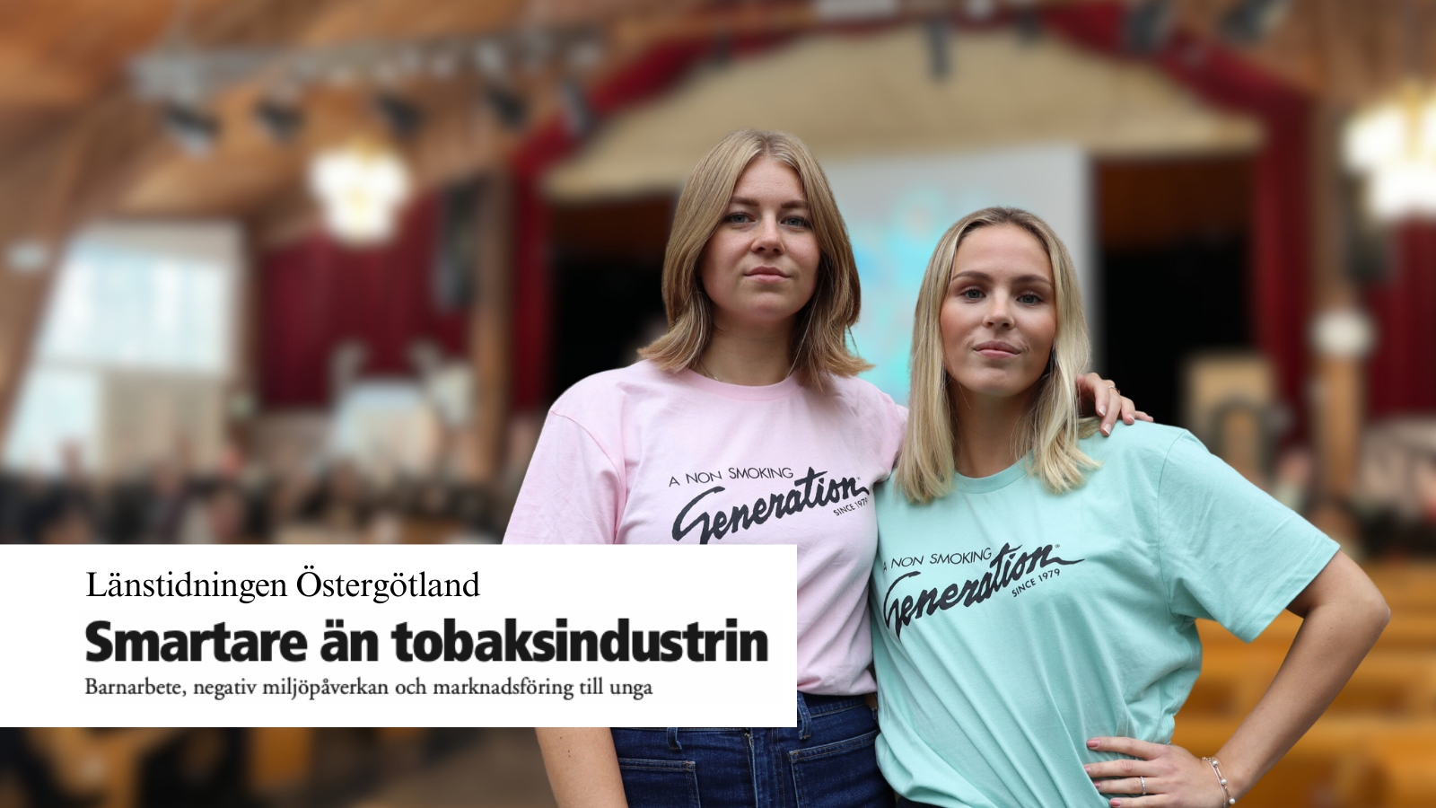 ”Tobaksbarn” i Länstidningen Östergötland