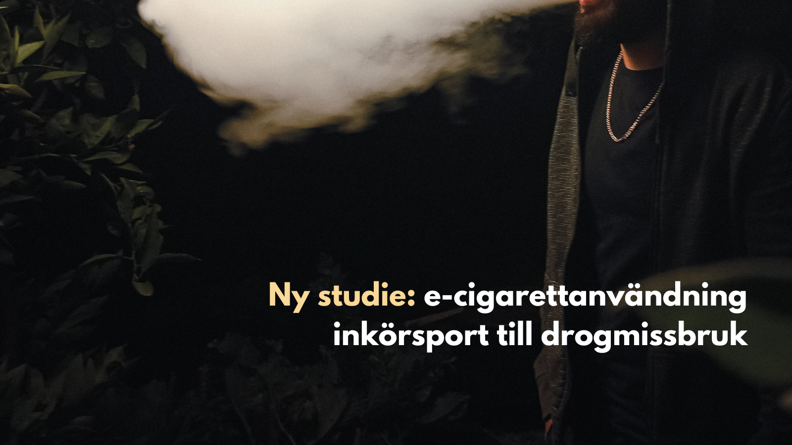 Ny studie: e-cigarettanvändning inkörsport till drogmissbruk