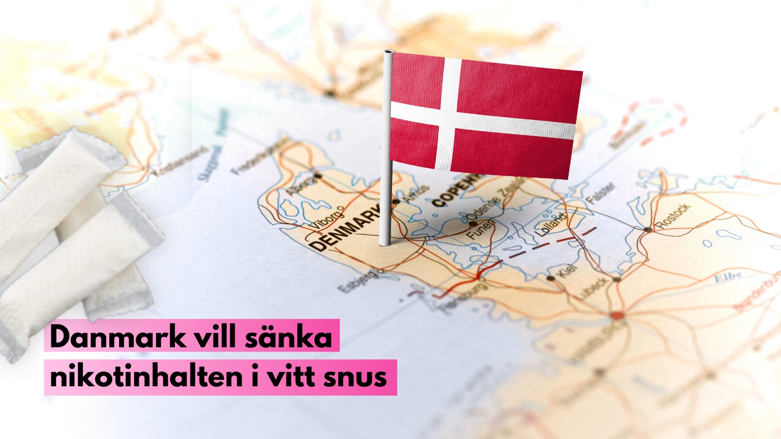 Danmark vill sänka nikotinhalten i vitt snus