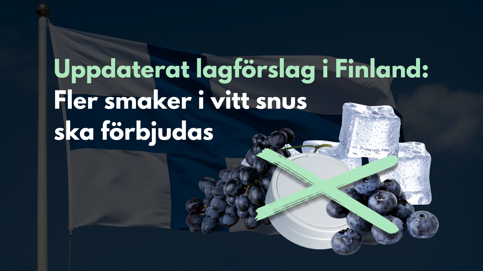 Uppdaterat lagförslag i Finland: Fler smaker i vitt snus ska förbjudas