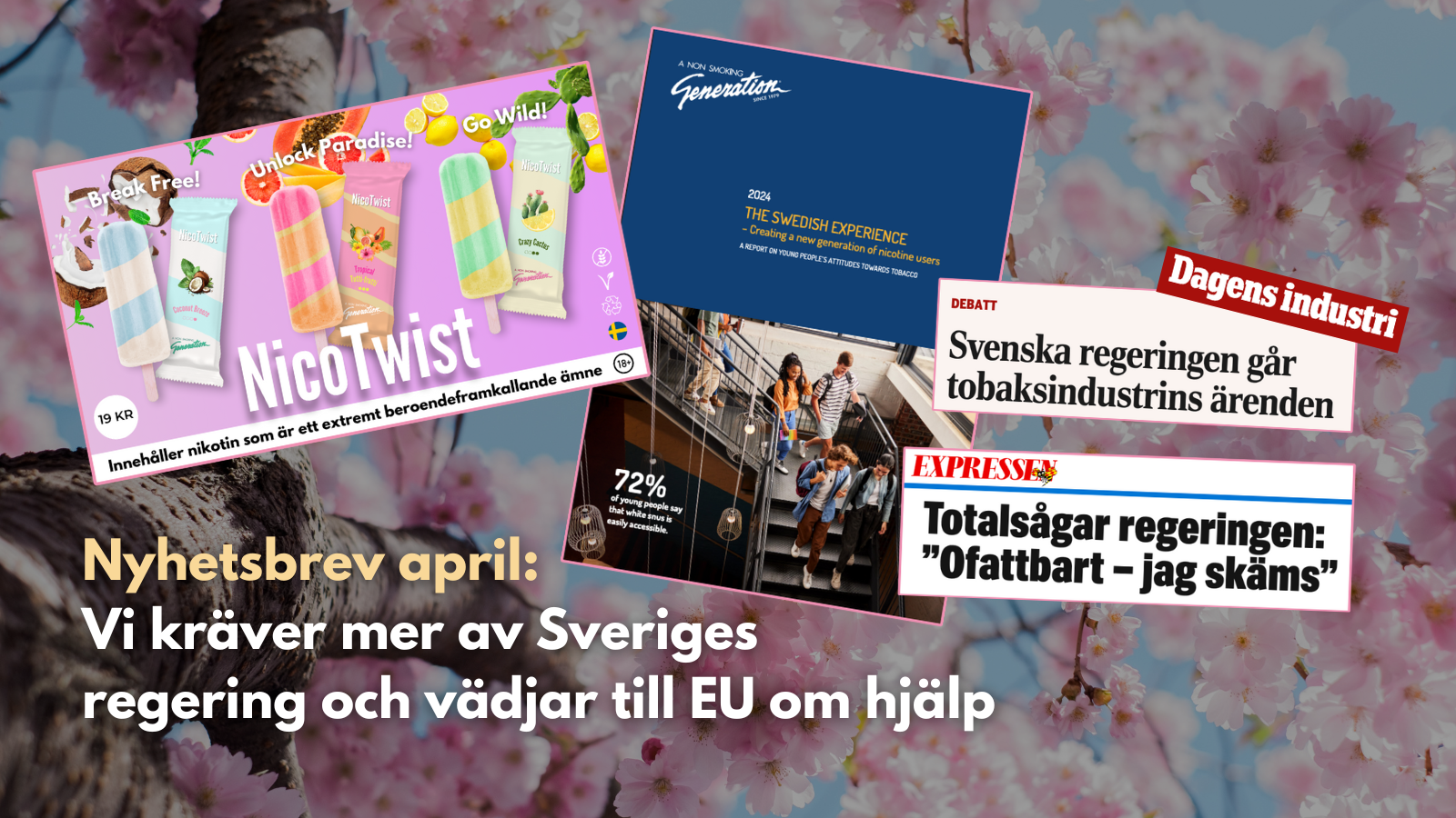 Nyhetsbrev april: Vi kräver mer av Sveriges regering och vädjar till EU om hjälp