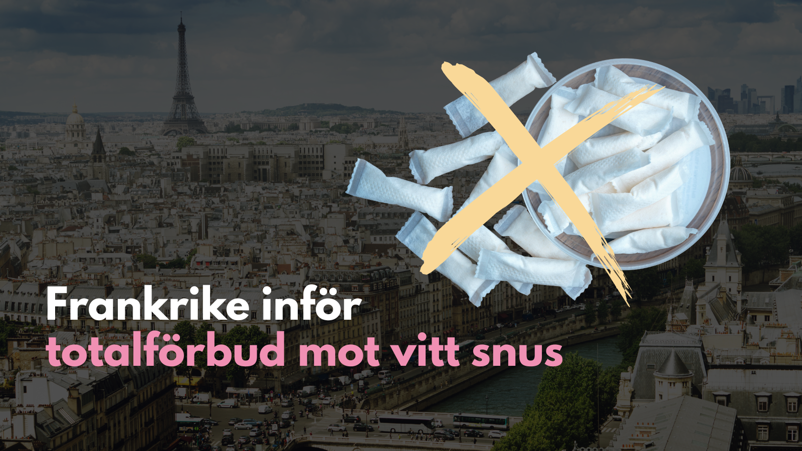 Frankrike inför totalförbud mot vitt snus