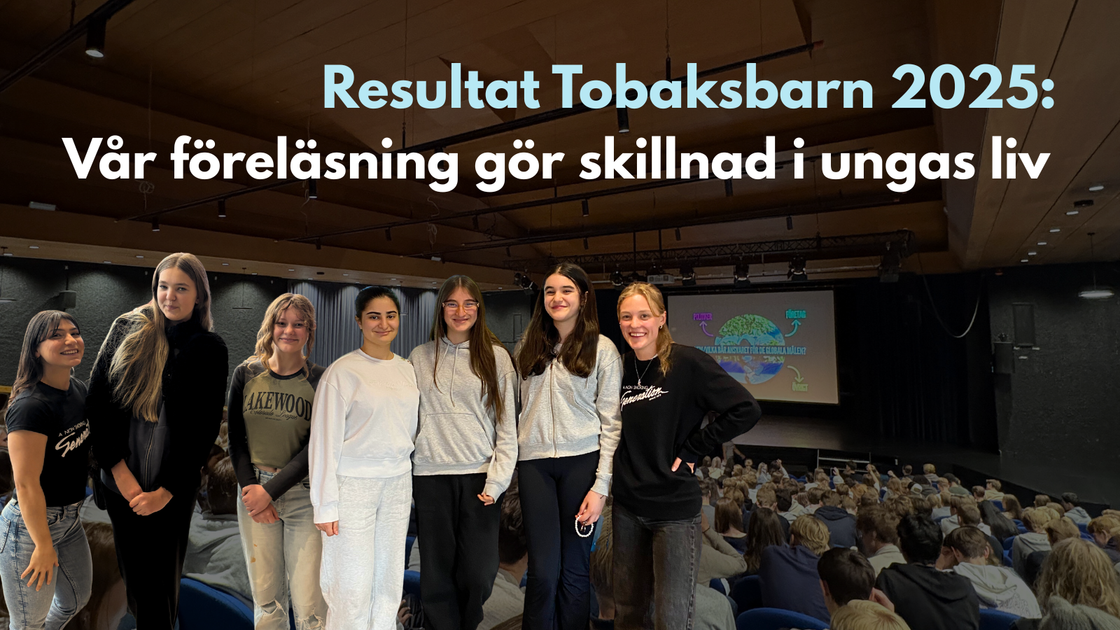 Resultat Tobaksbarn 2025: Vår föreläsning gör skillnad i ungas liv