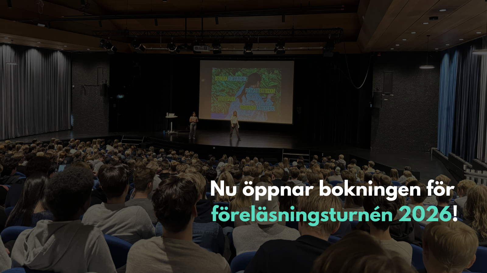 Nu öppnar bokningen för föreläsningsturnén 2026!