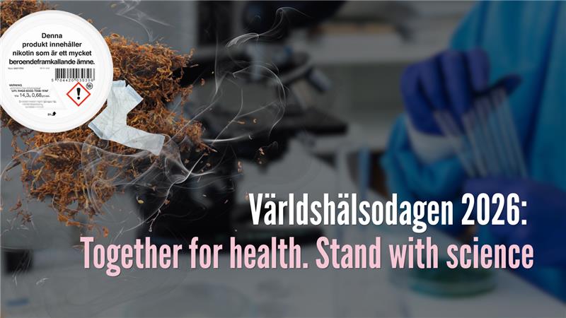 Världshälsodagen 2026: Together for health. Stand with science.
