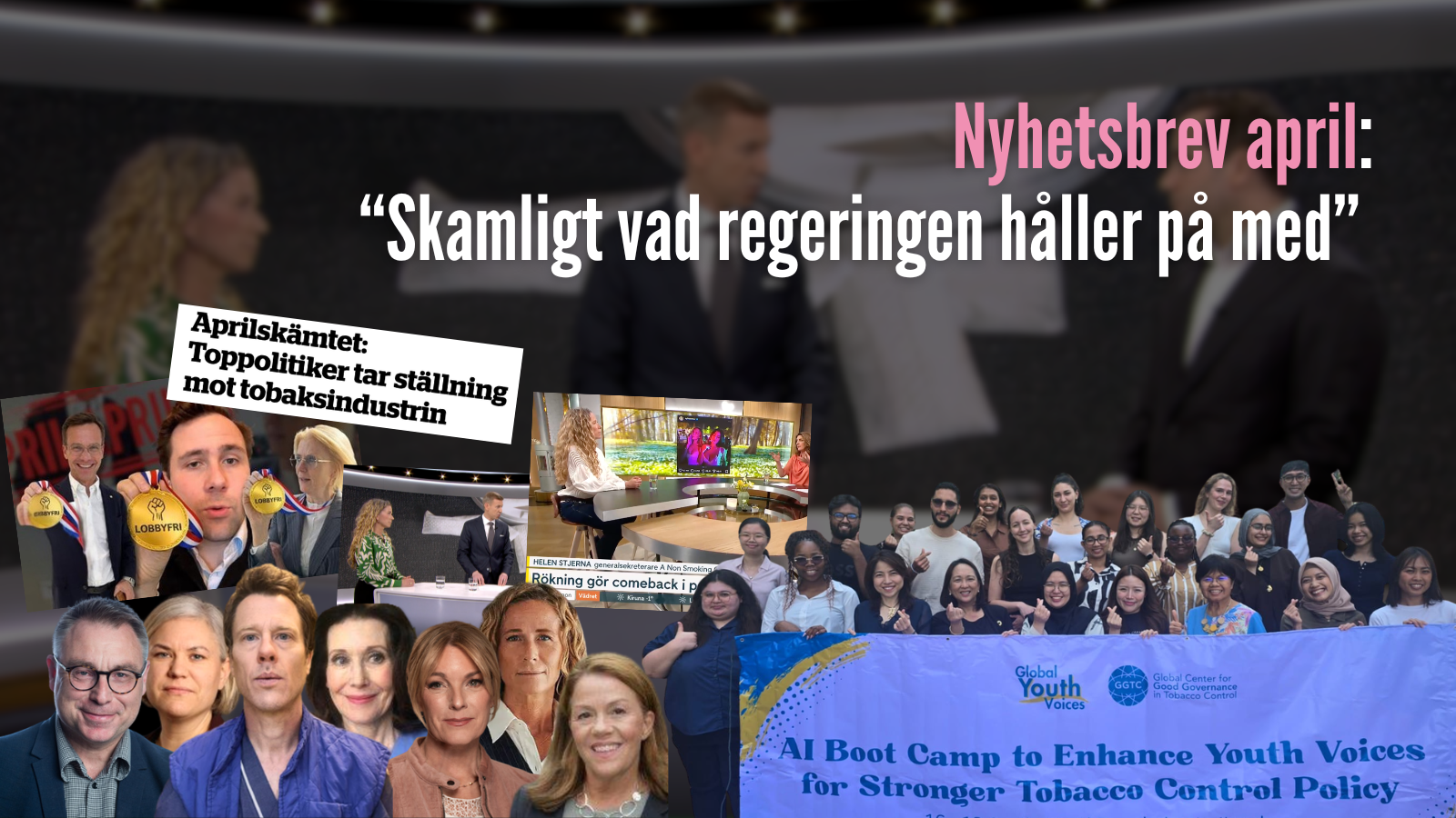 Nyhetsbrev april: “Skamligt vad regeringen håller på med”