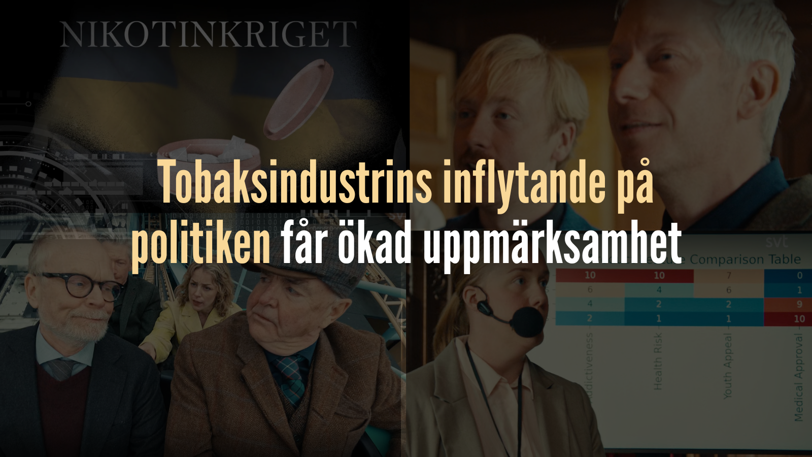 Tobaksindustrins inflytande på politiken får ökad uppmärksamhet