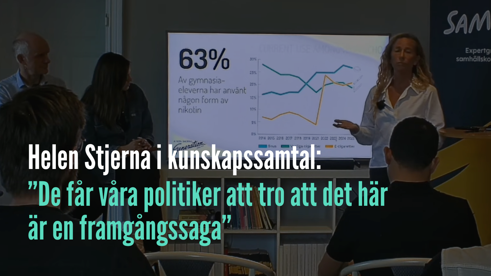 Helen Stjerna i kunskapssamtal: ”De får våra politiker att tro att det här är en framgångssaga”